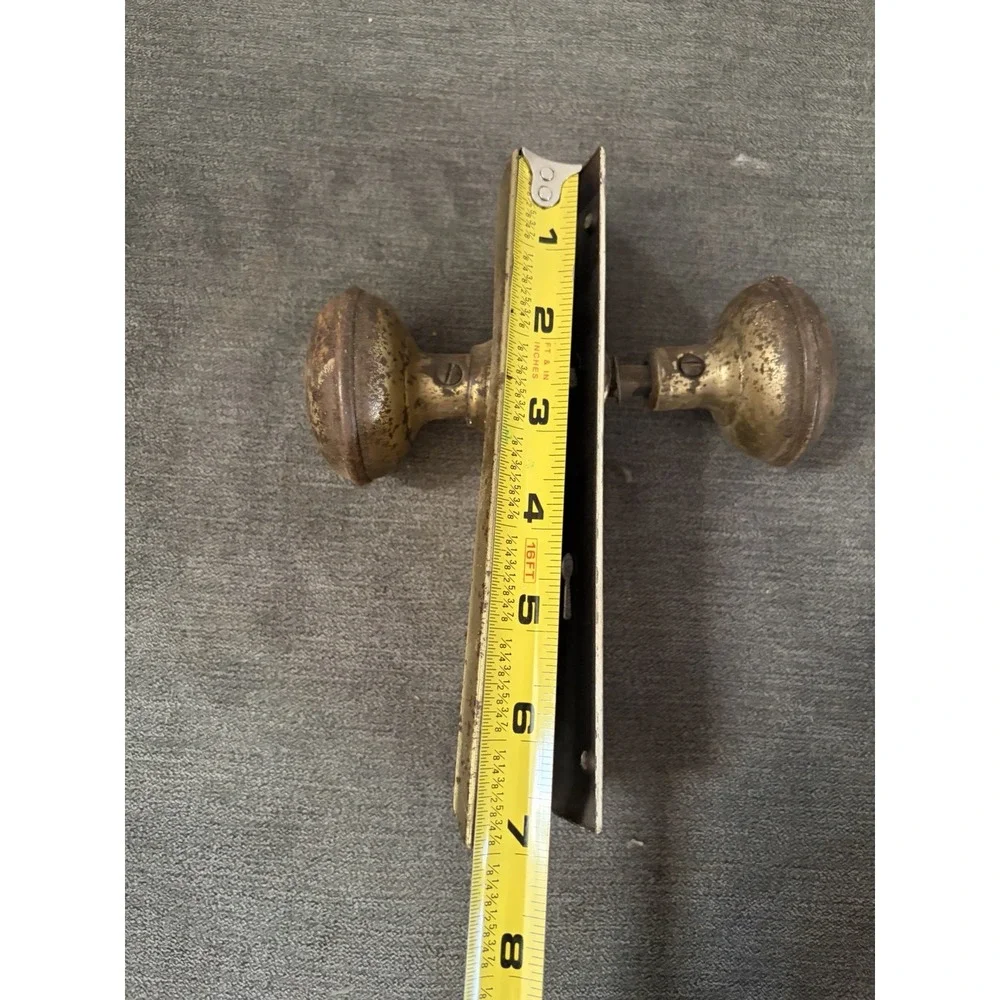 Antique Door Knobs Set Brass ? Handles Plates Door Hardware